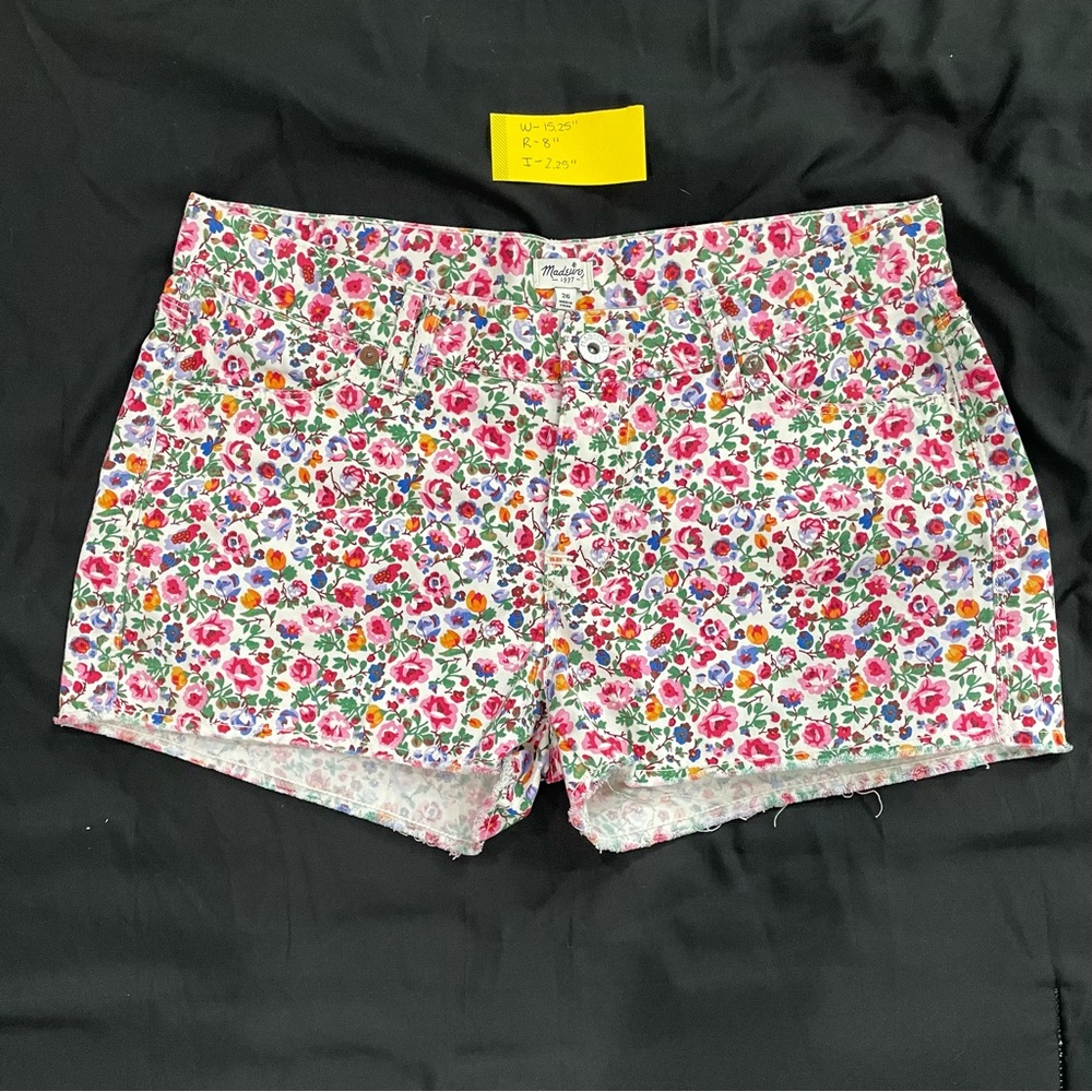 Madewell flower print shorts